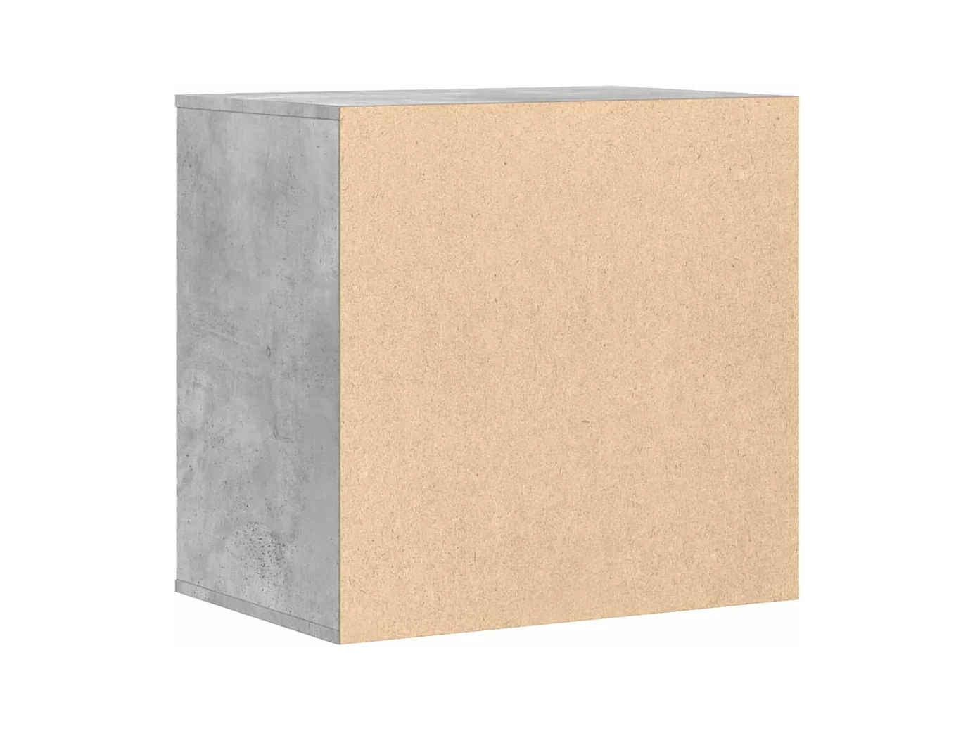 Betongrijze hoekladekast 60x41x58 cm bewerkt hout