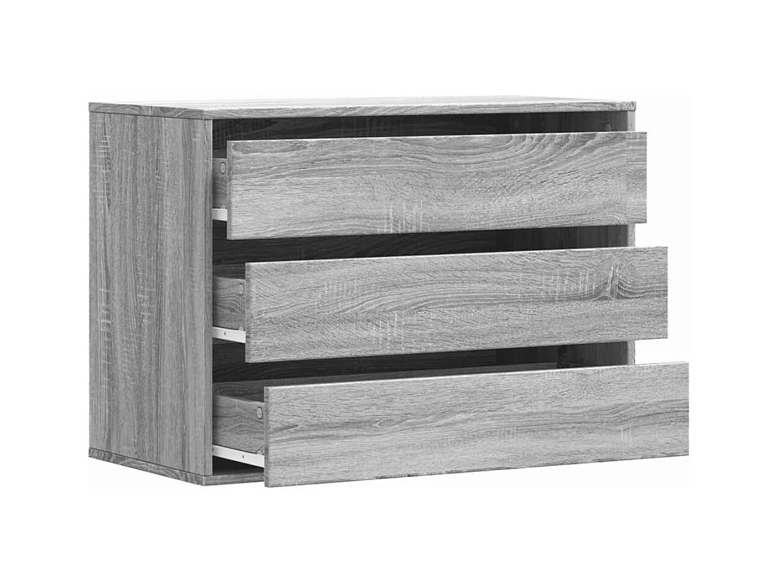 Sonoma hoekladekast, grijs, 80x41x58 cm, bewerkt hout