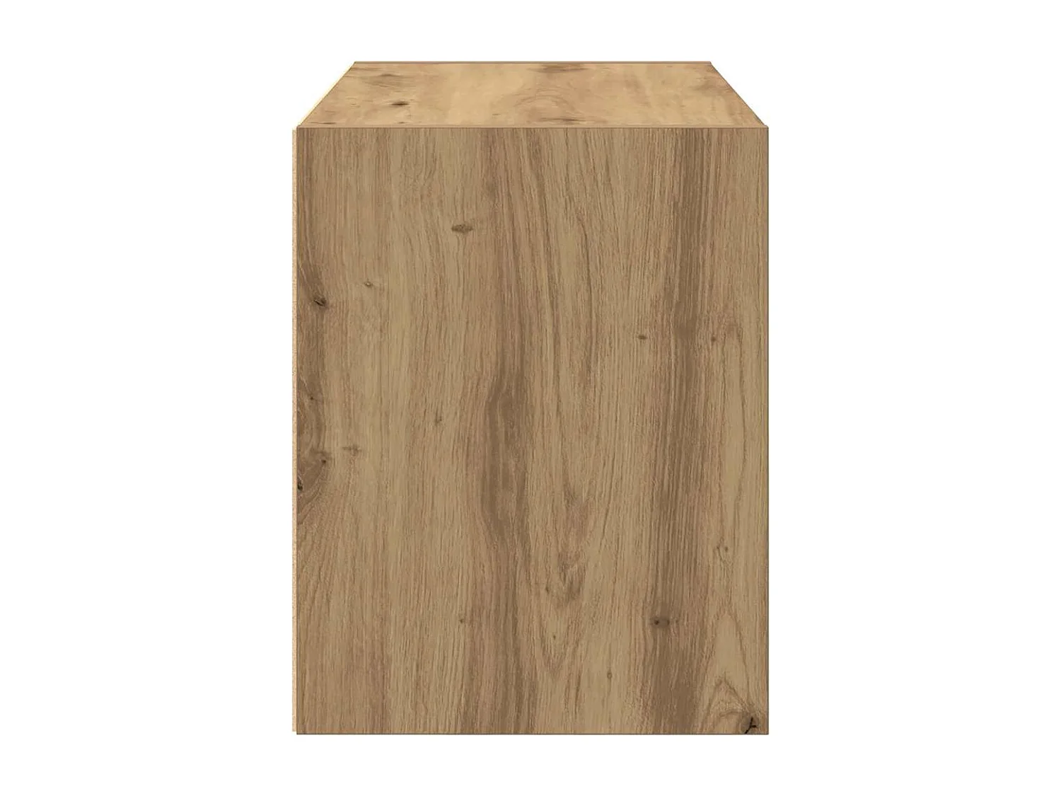 Armoire avec 2 tiroirs chêne artisanal bois d'ingénierie