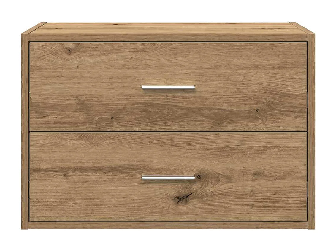Armoire avec 2 tiroirs chêne artisanal bois d'ingénierie
