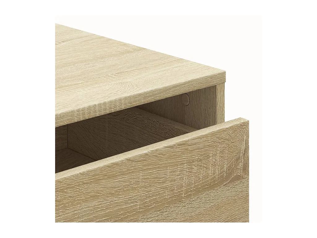 Sonoma eiken hoekladekast 80x41x58 cm bewerkt hout