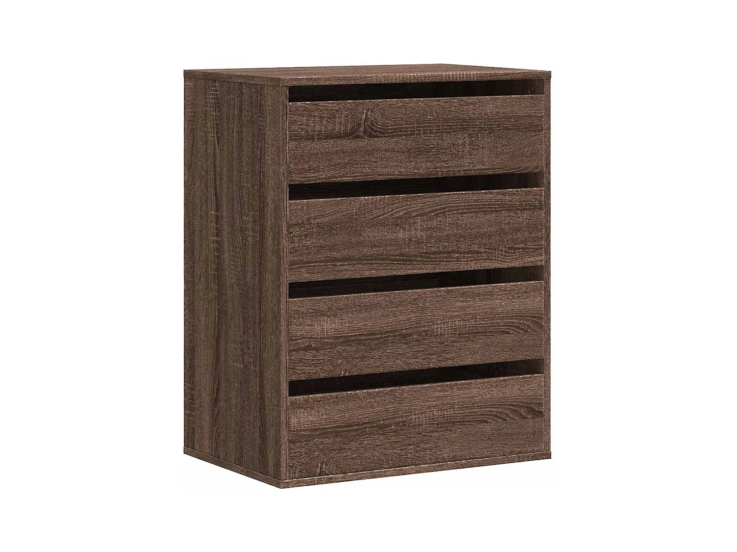 Cómoda esquinera de roble marrón 60x41x76 cm madera de ingeniería