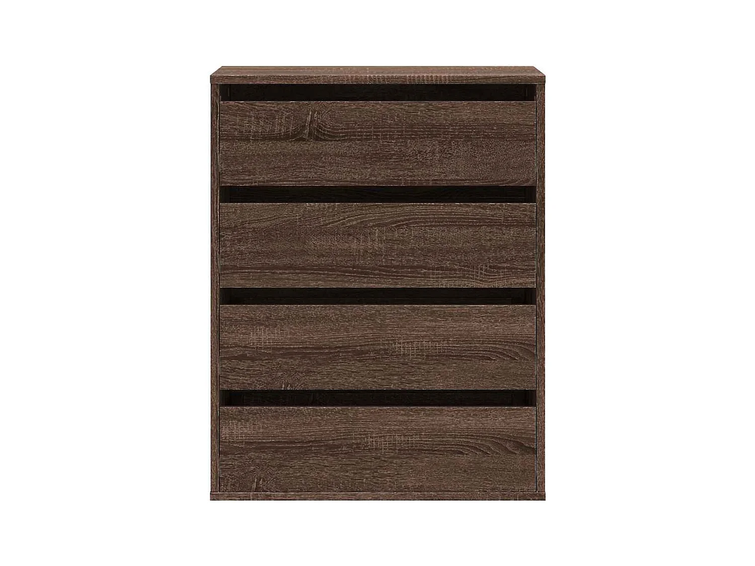 Cómoda esquinera de roble marrón 60x41x76 cm madera de ingeniería