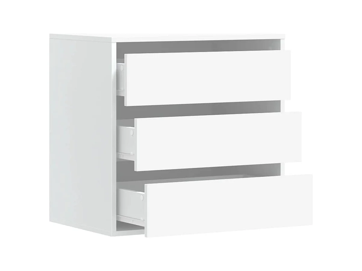 Witte hoekladekast 60x41x58 cm bewerkt hout