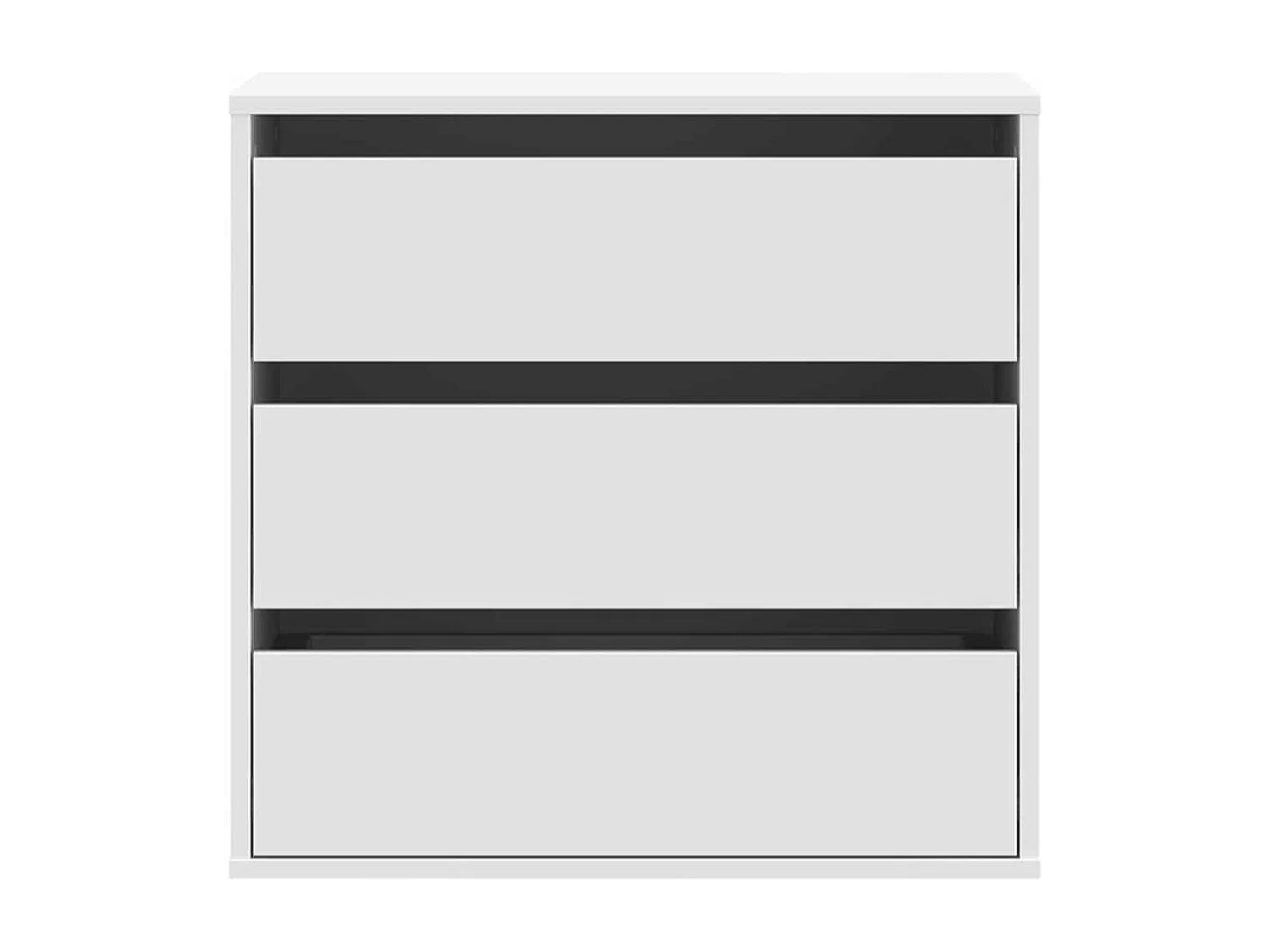 Cómoda esquinera blanca 60x41x58 cm madera contrachapada