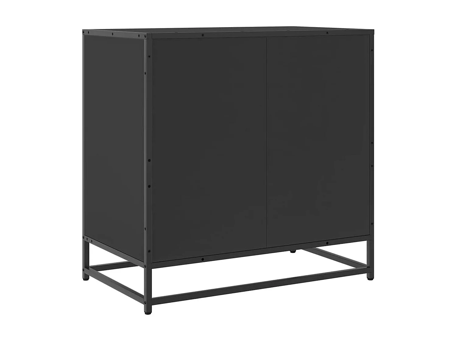 Commode noir 70x41x70 cm bois d'ingénierie
