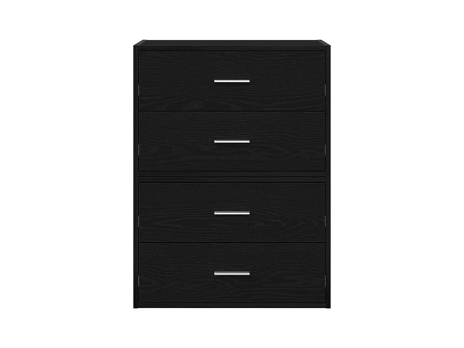 Armoires avec 2 tiroirs 2 pcs chêne noir bois d'ingénierie