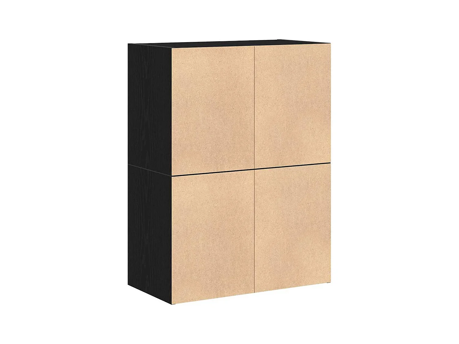 Armoires avec 2 tiroirs 2 pcs chêne noir bois d'ingénierie