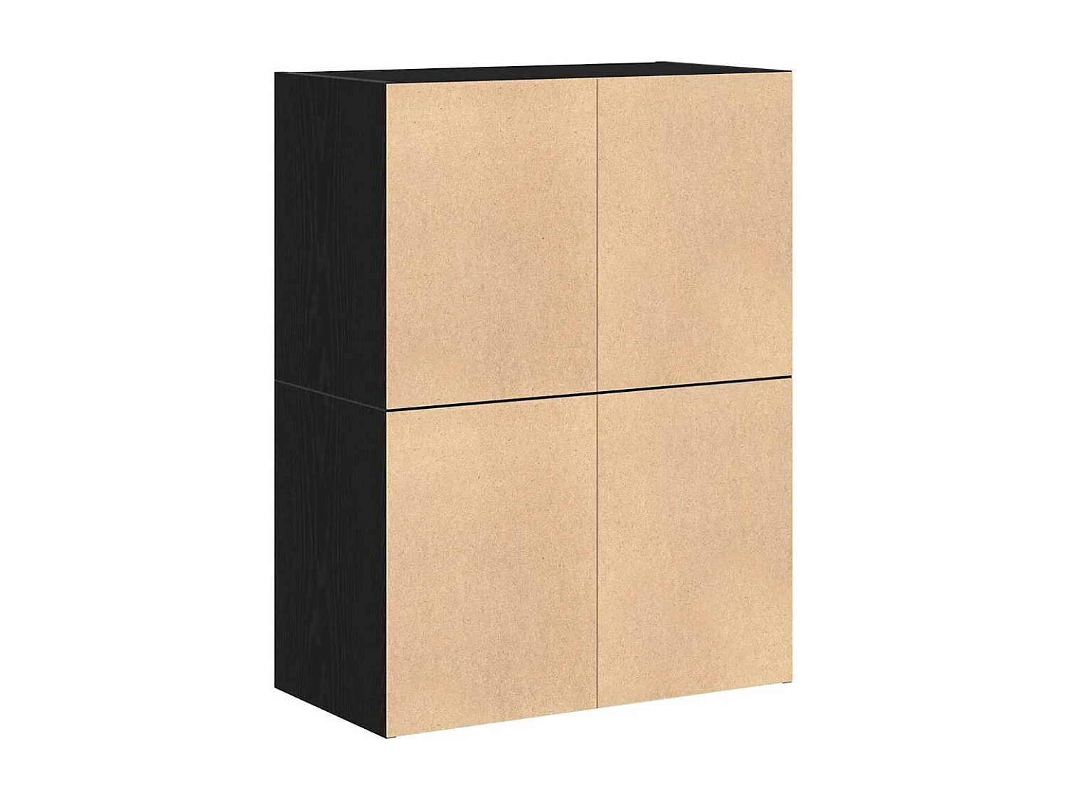 Armoires avec 2 tiroirs 2 pcs chêne noir bois d'ingénierie