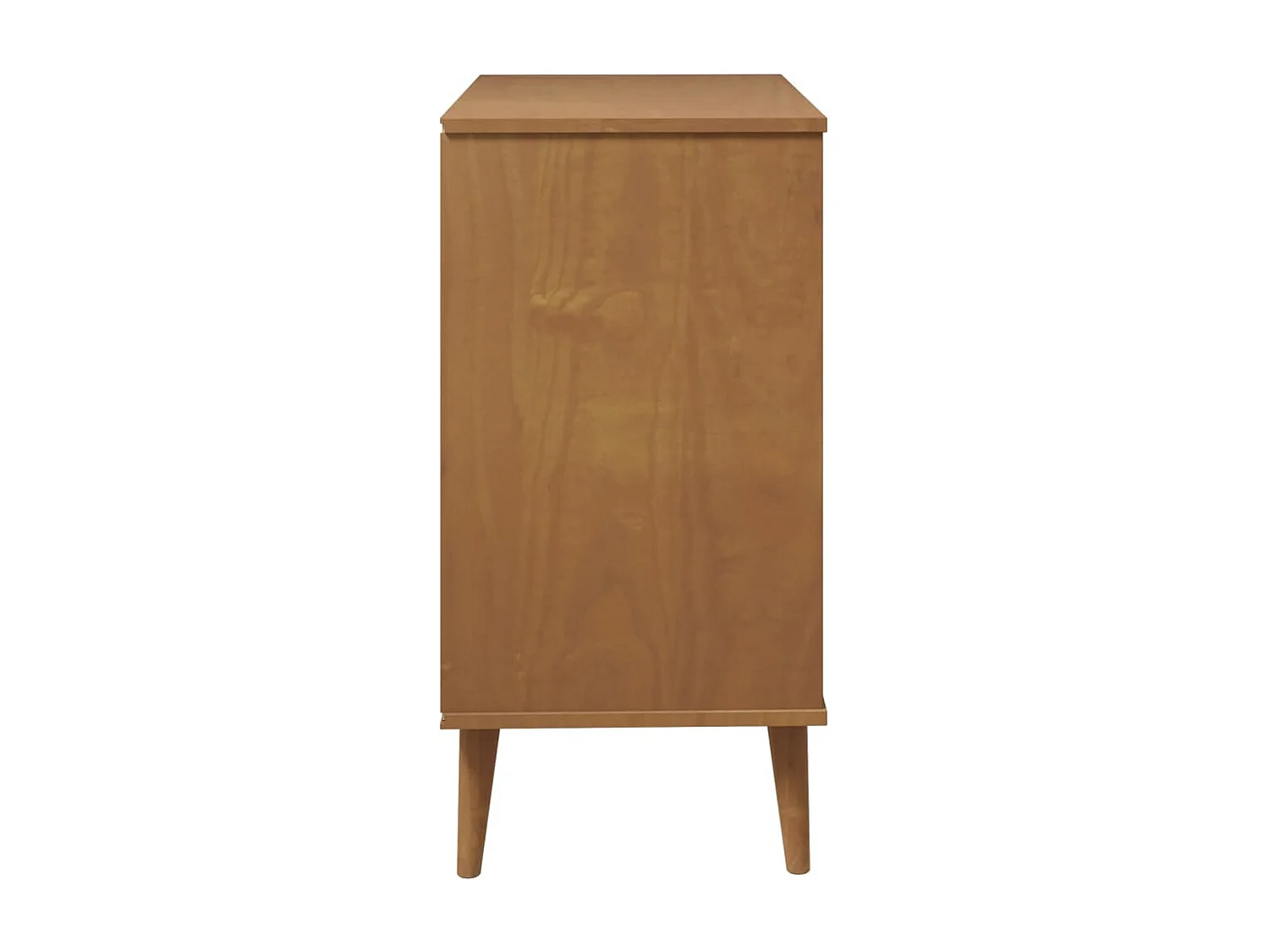 Cassettiera Marrone 80x40x80 cm Legno di Pino Massello