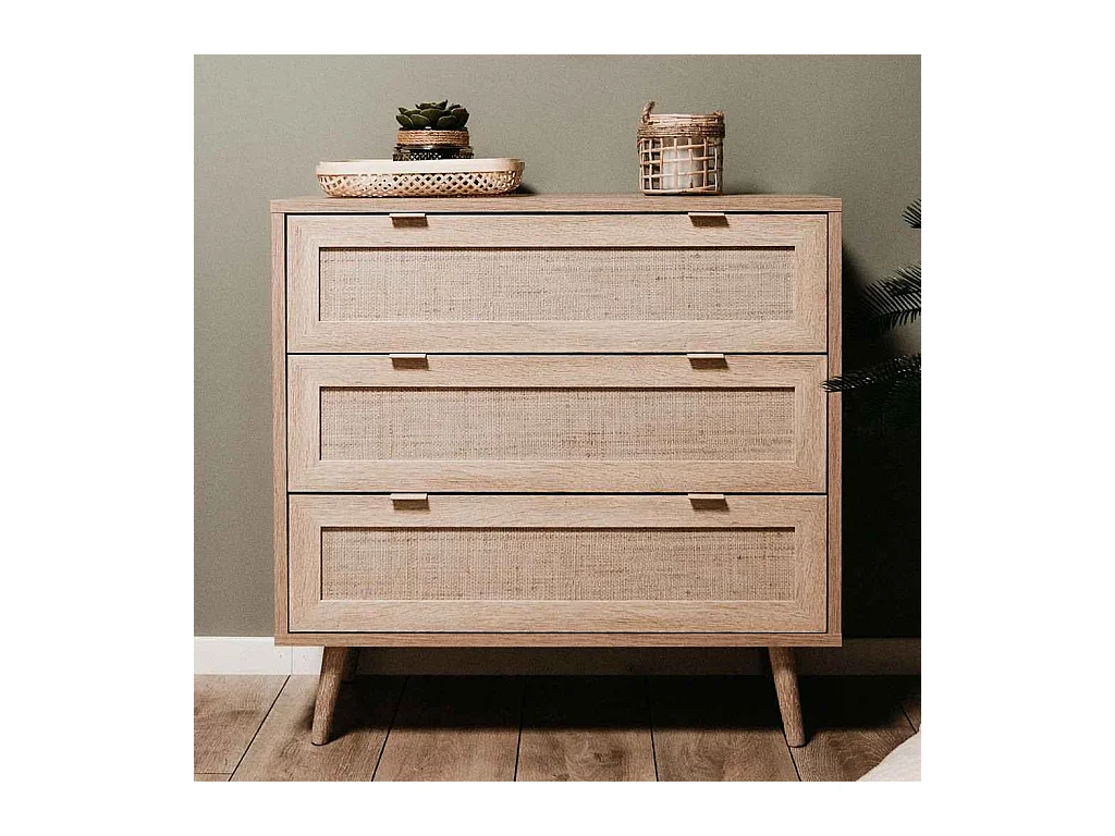 Chêne sonoma et impression de canne