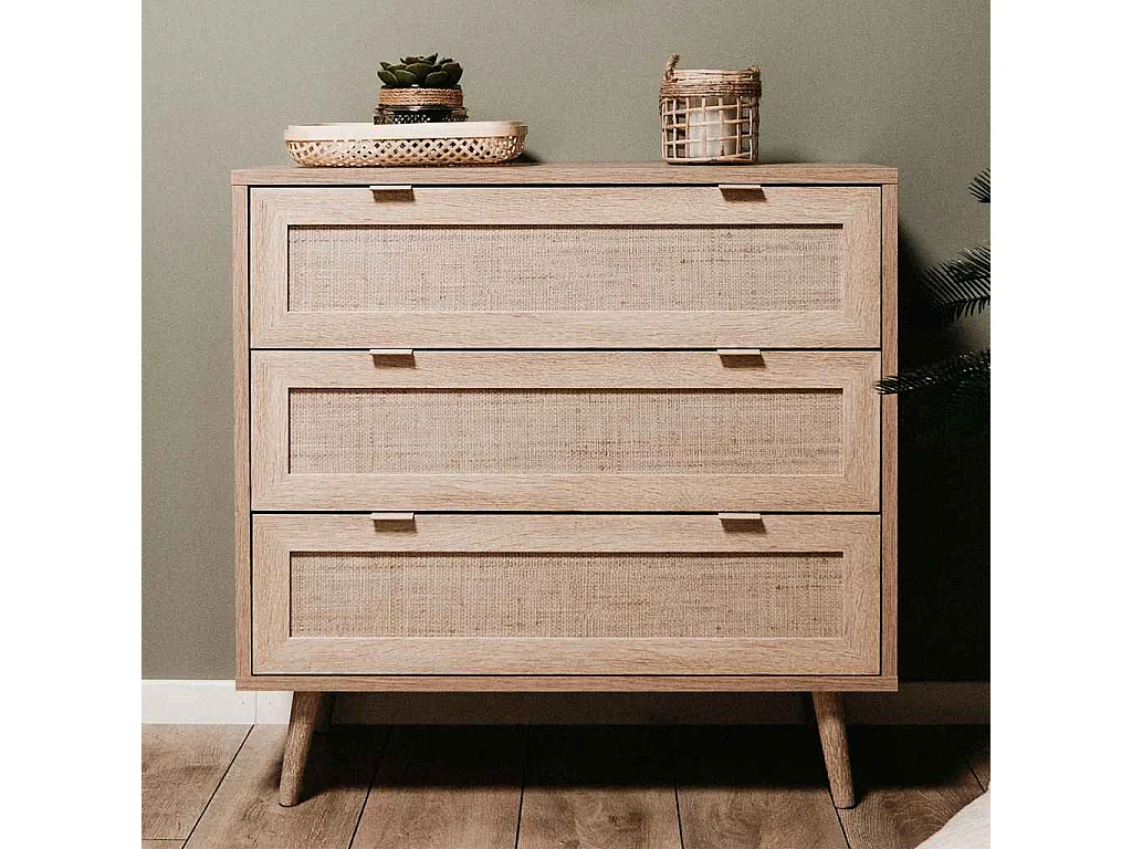 Chêne sonoma et impression de canne