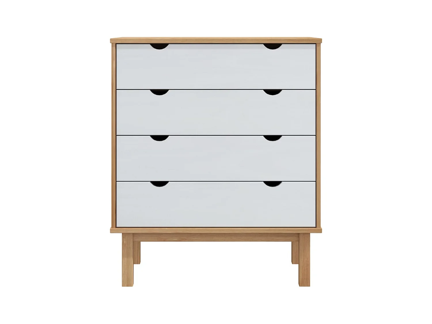 ladekast bruin en wit 76,5x39,5x90 cm massief grenenhout