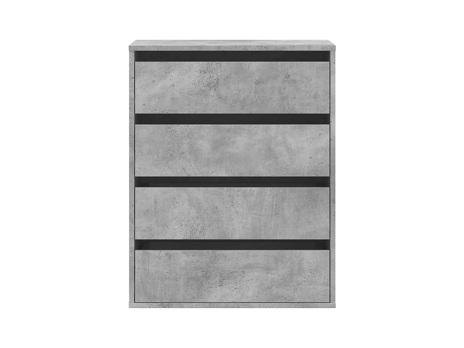 Betongrijze hoekladekast 60x41x76 cm bewerkt hout