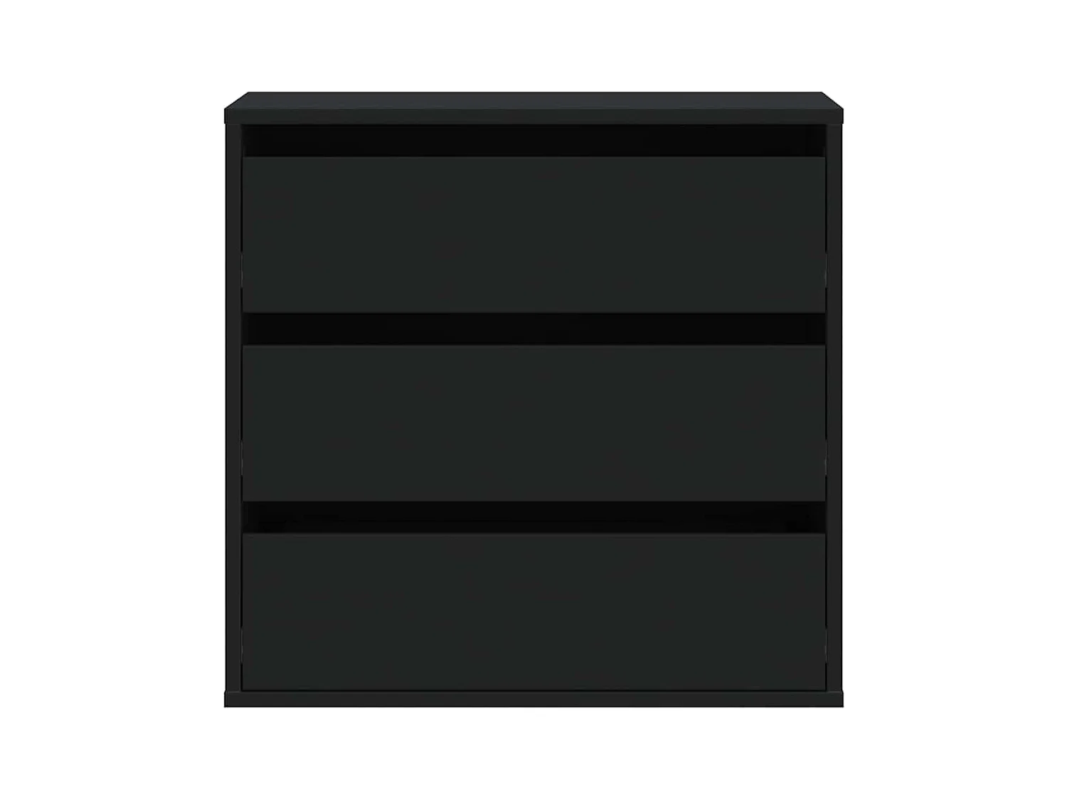 Cómoda esquinera negra 60x41x58 cm madera contrachapada