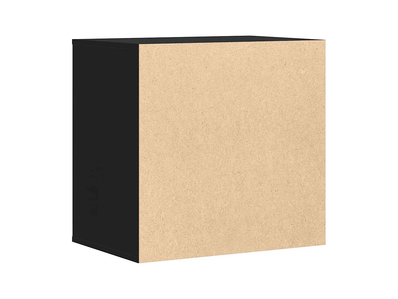 Cómoda esquinera negra 60x41x58 cm madera contrachapada