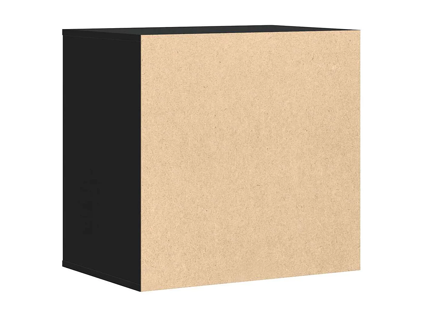 Commode d'angle noir 60x41x58 cm bois d'ingénierie