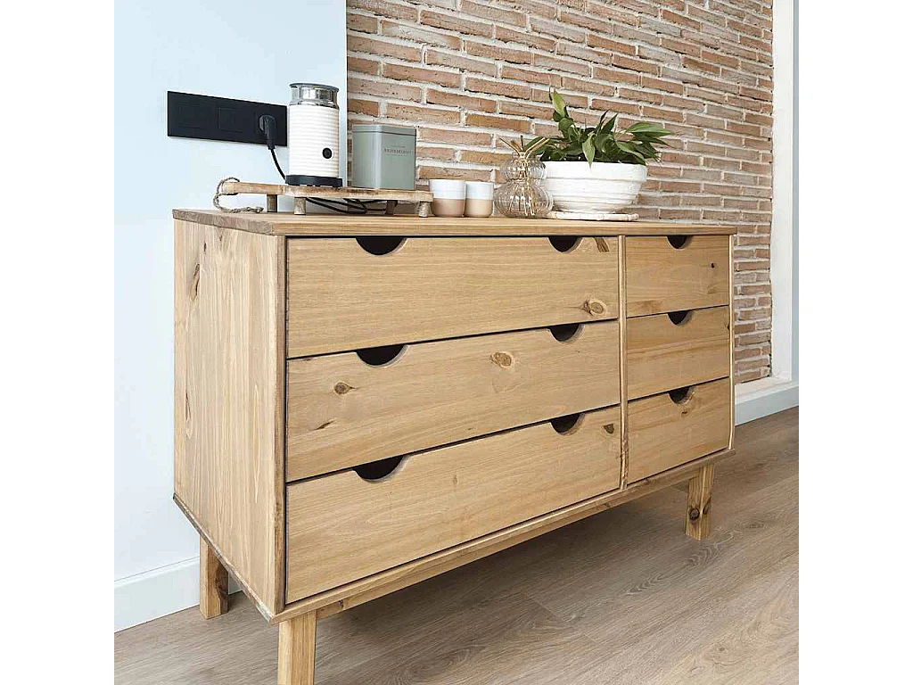 Commode  111x43x73,5 cm bois de pin massif