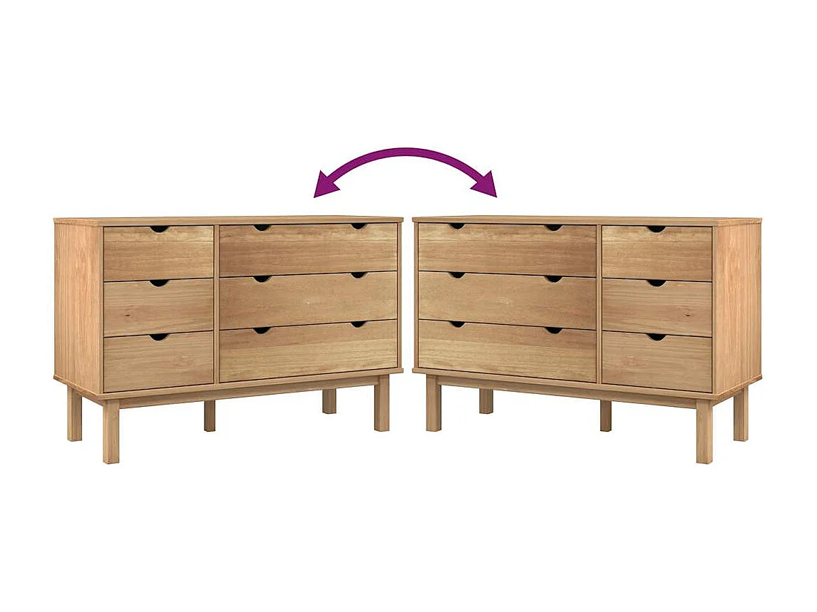 Commode  111x43x73,5 cm bois de pin massif