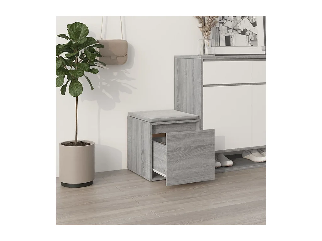 Tiroir boîte Sonoma gris 40,5x40x40 cm Bois d'ingénierie