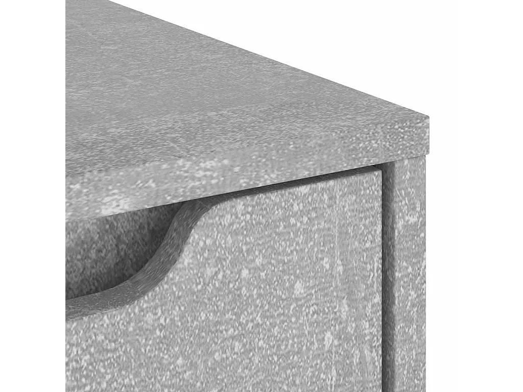 Buffet  gris béton 60x40x73 cm bois d'ingénierie