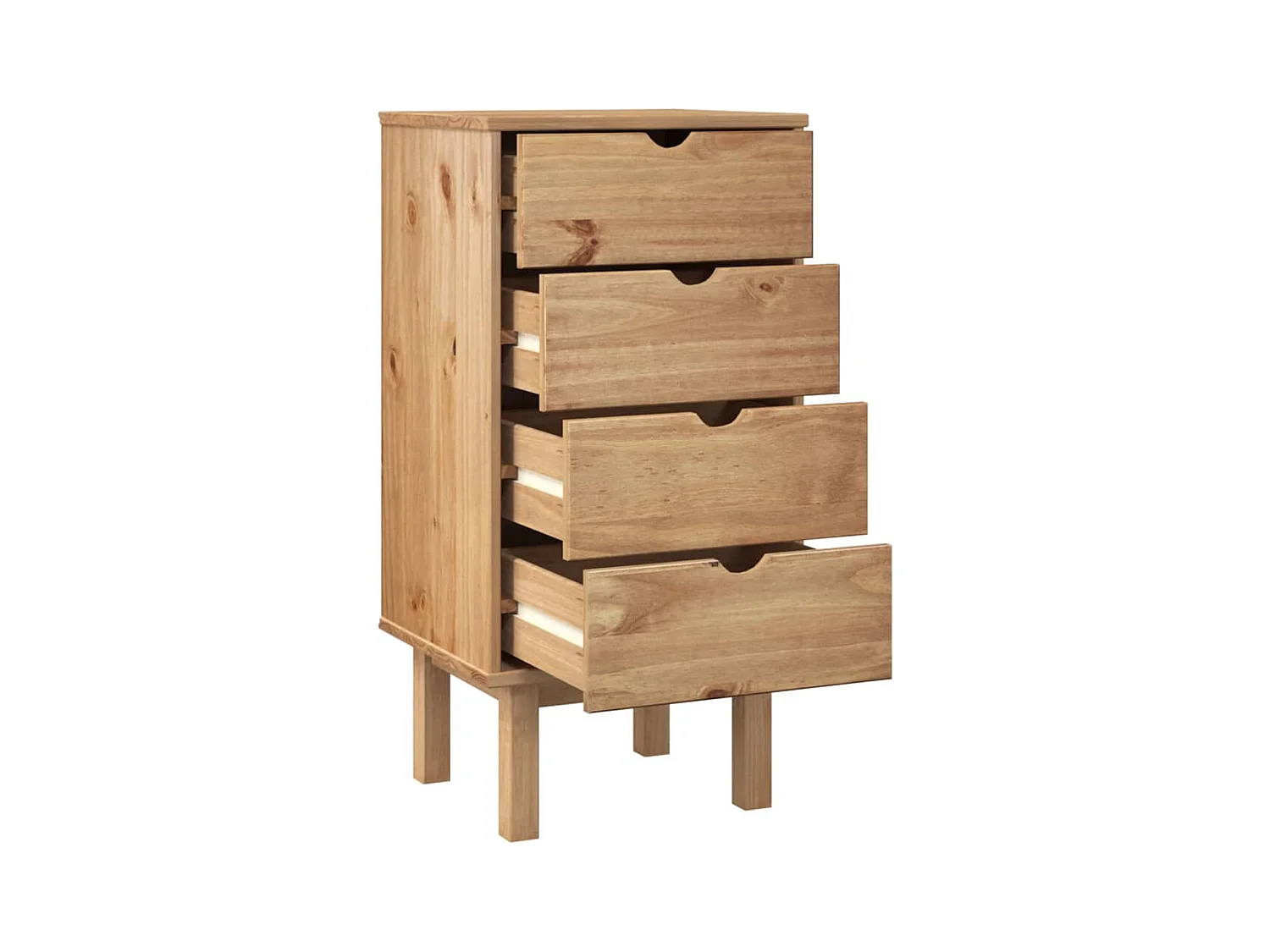 ladekast 45x39x90 cm massief grenenhout