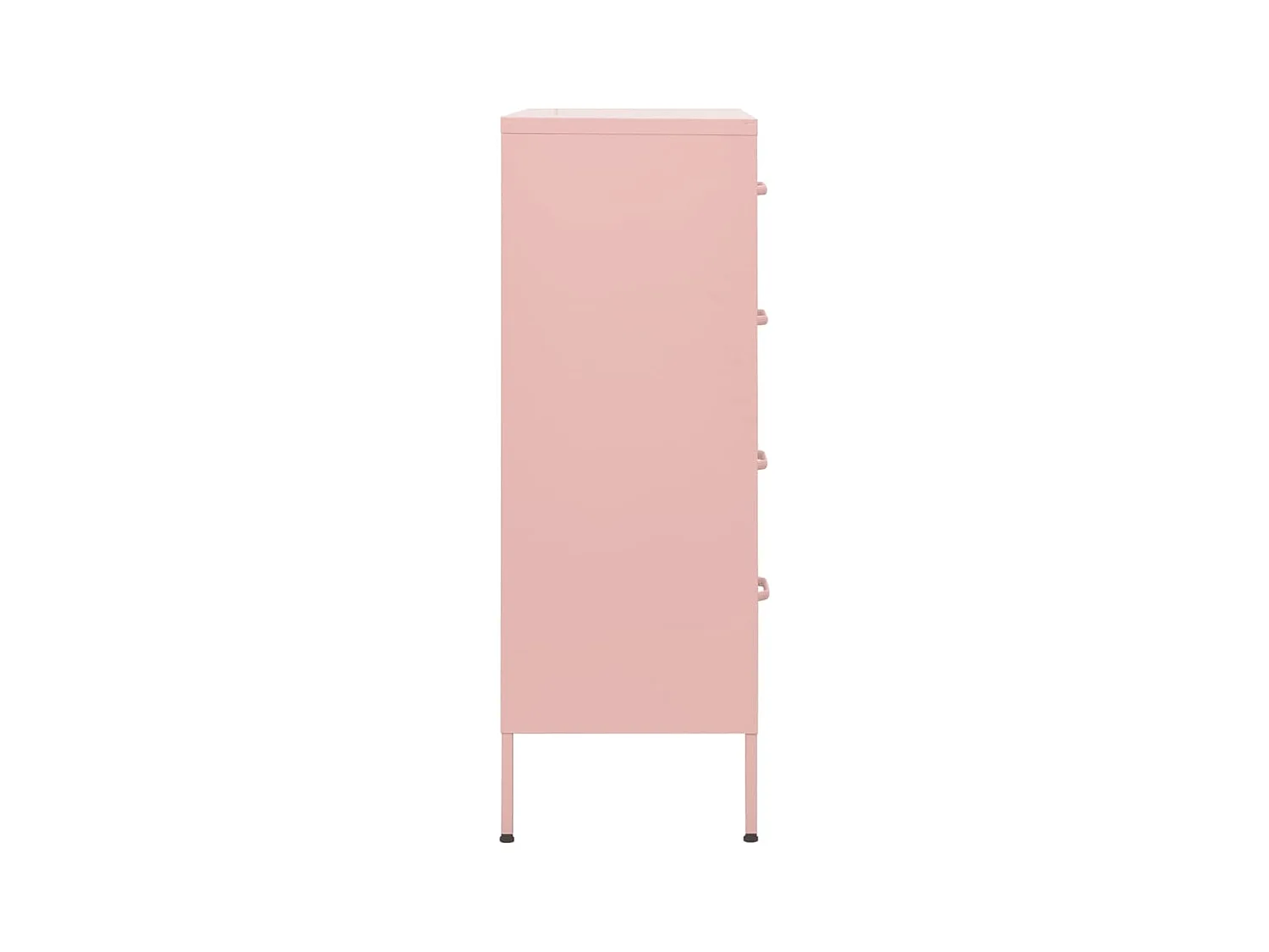 Cassettiera rosa 80x35x101,5 cm Acciaio