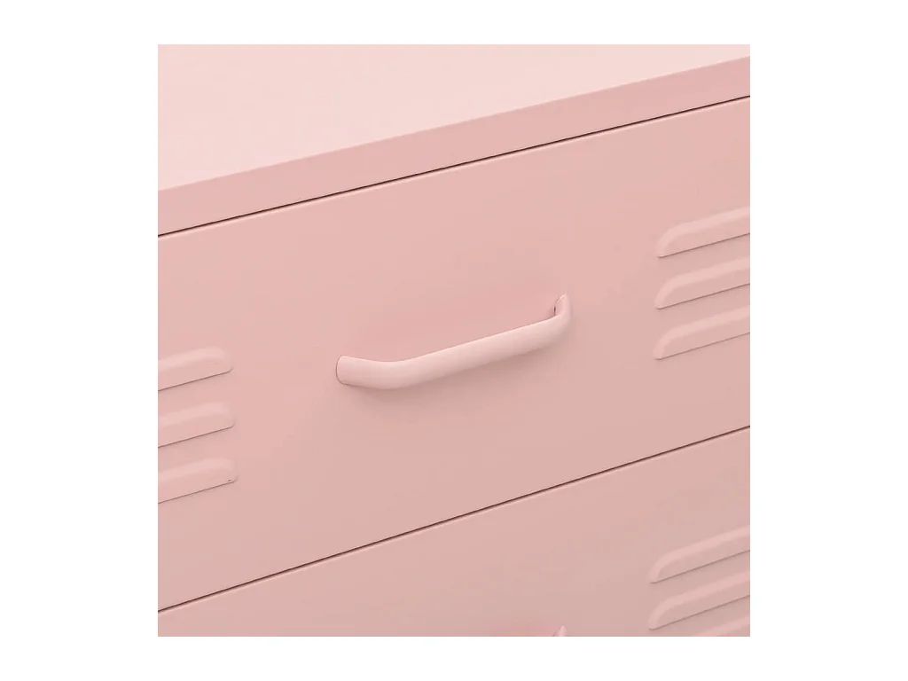 Cómoda rosa 80x35x101,5 cm Acero