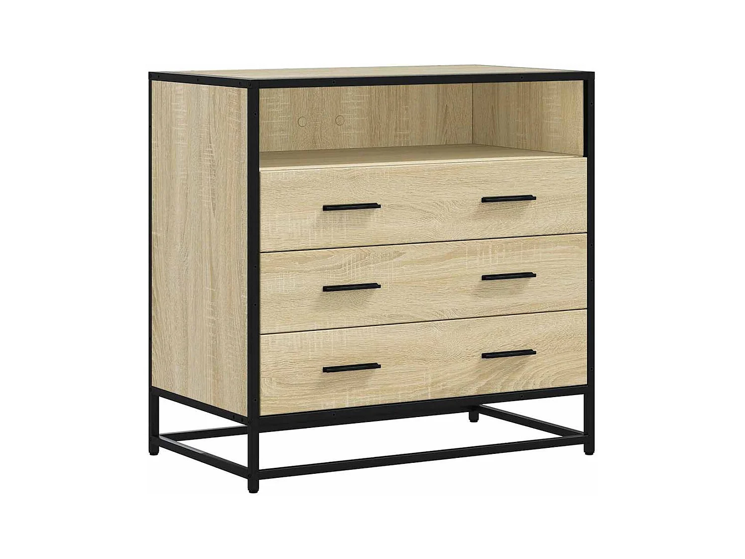 Commode chêne sonoma 70x41x70 cm bois d'ingénierie