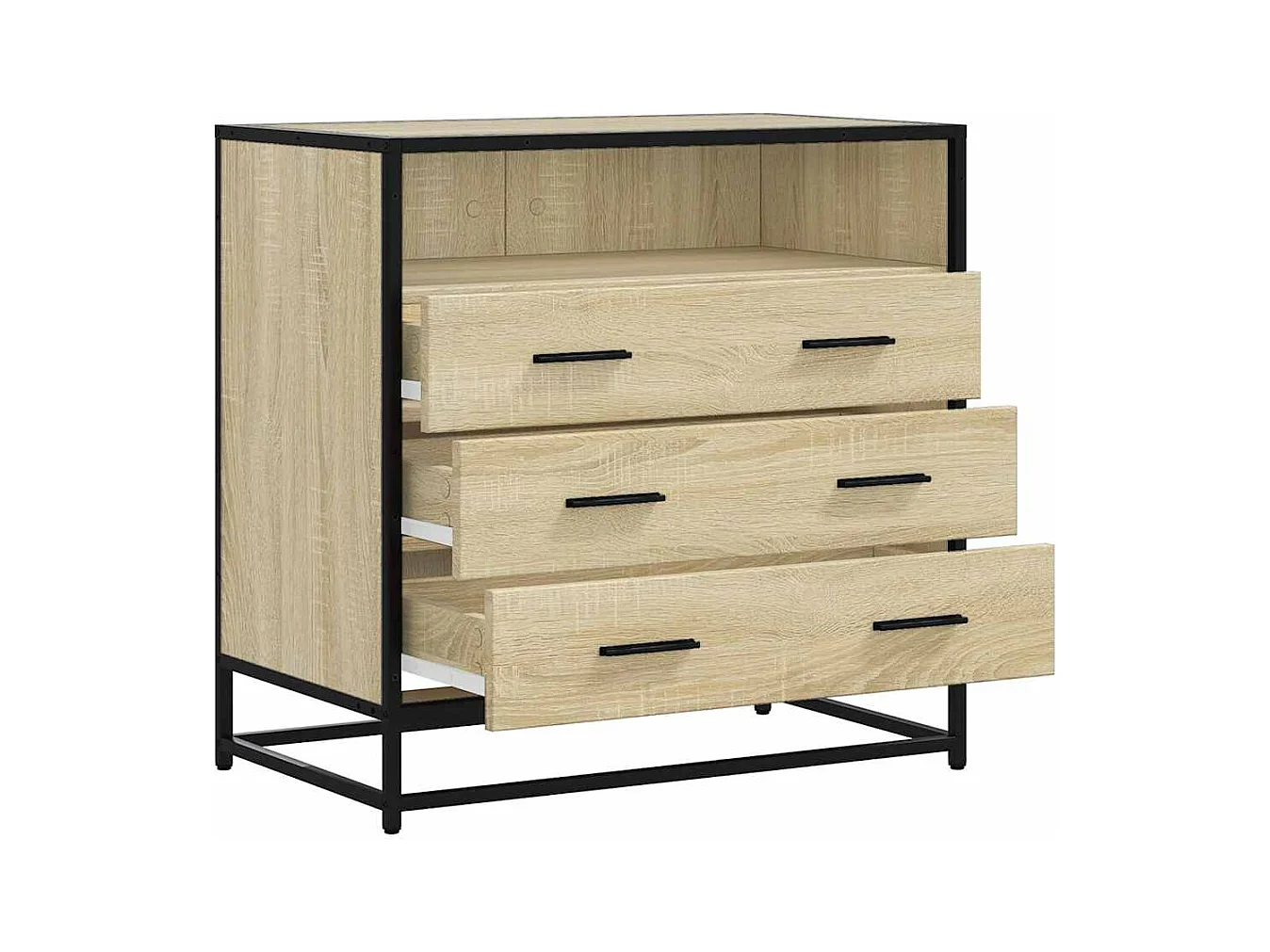 Commode chêne sonoma 70x41x70 cm bois d'ingénierie