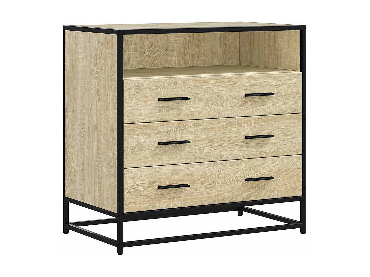 Commode chêne sonoma 70x41x70 cm bois d'ingénierie