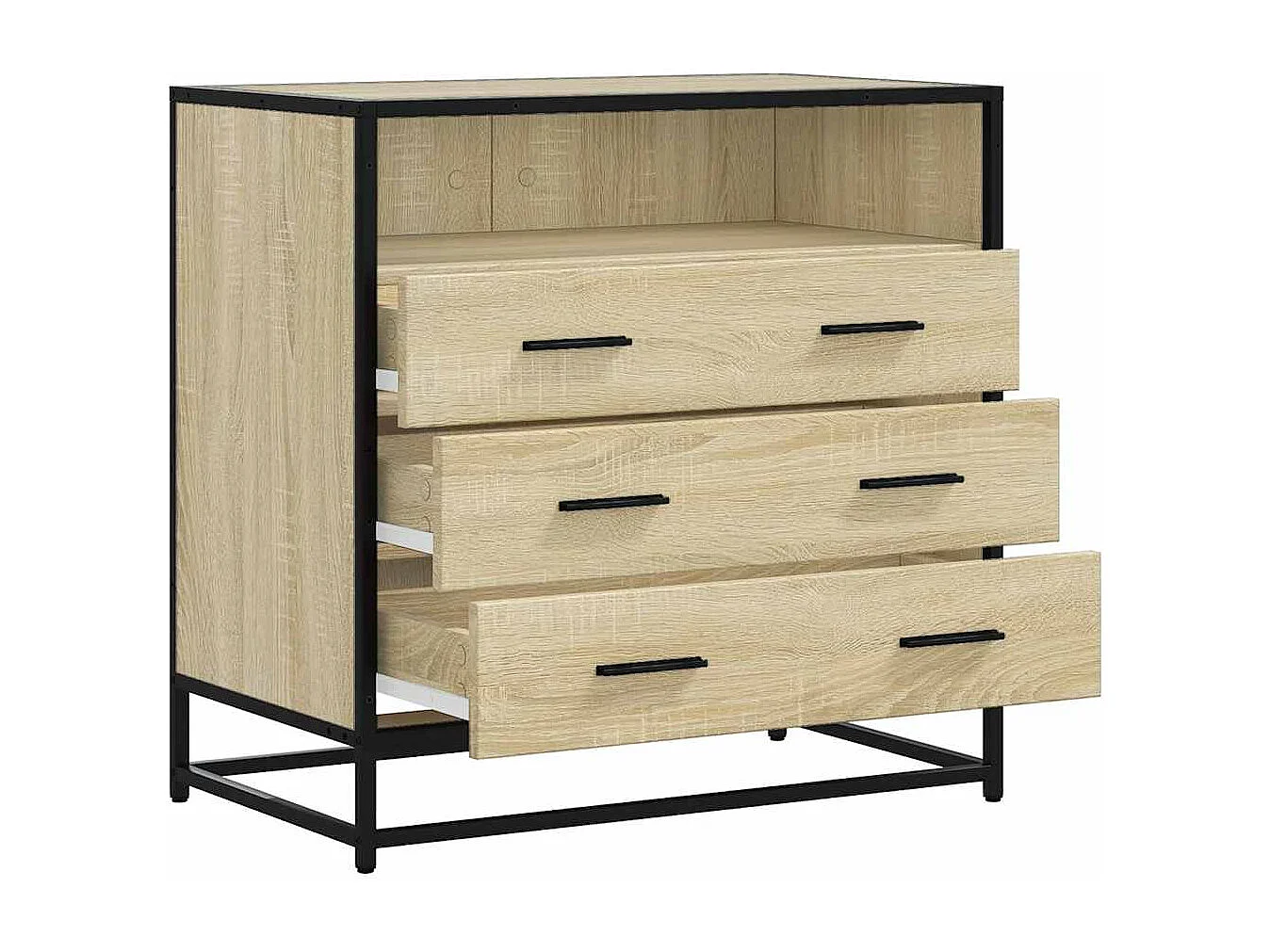 Commode chêne sonoma 70x41x70 cm bois d'ingénierie