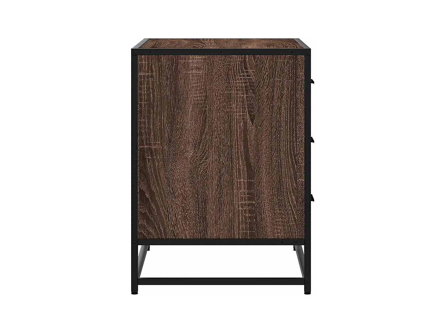 Commode chêne marron 70x41x56 cm bois d'ingénierie