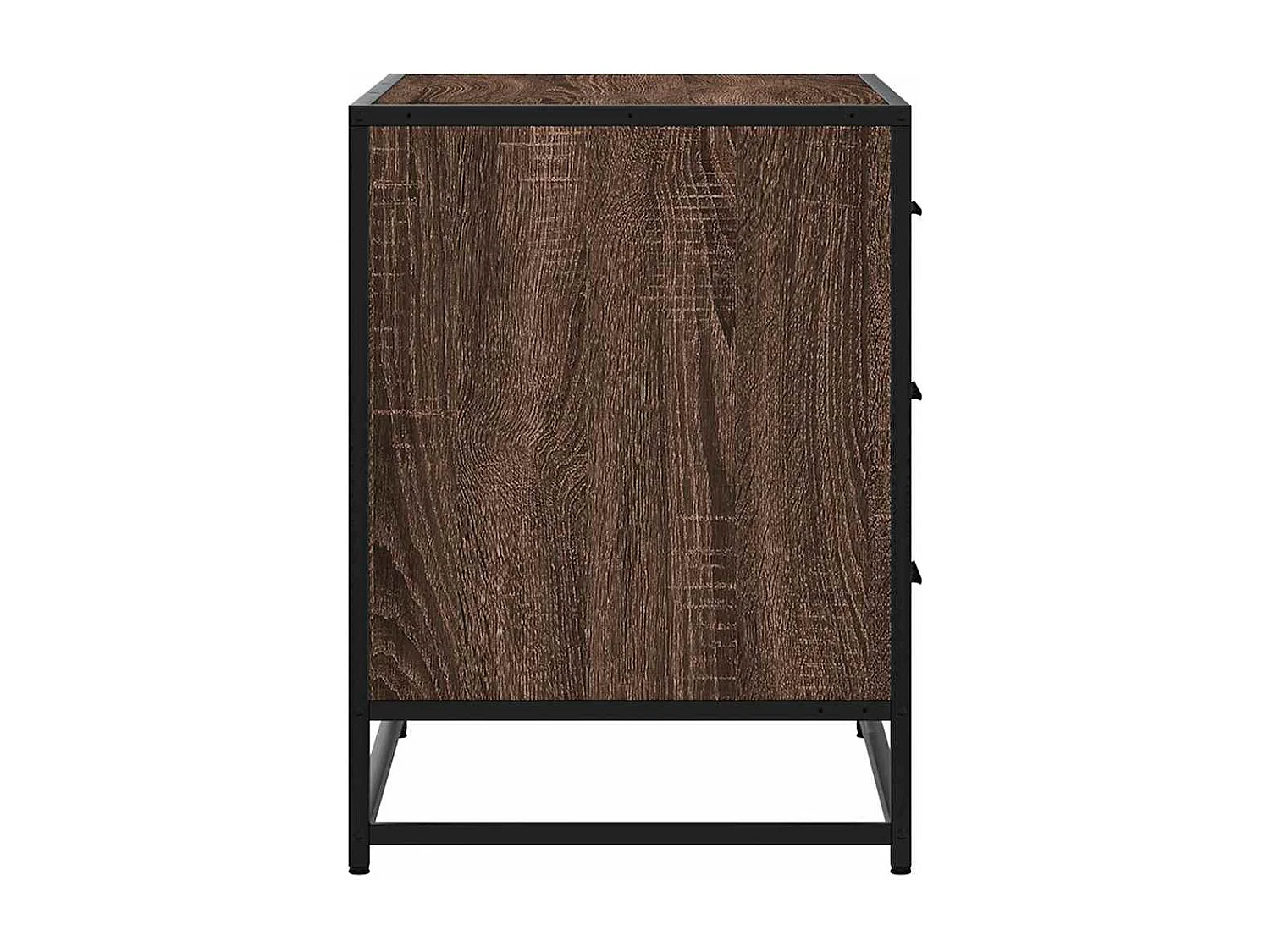 Commode chêne marron 70x41x56 cm bois d'ingénierie