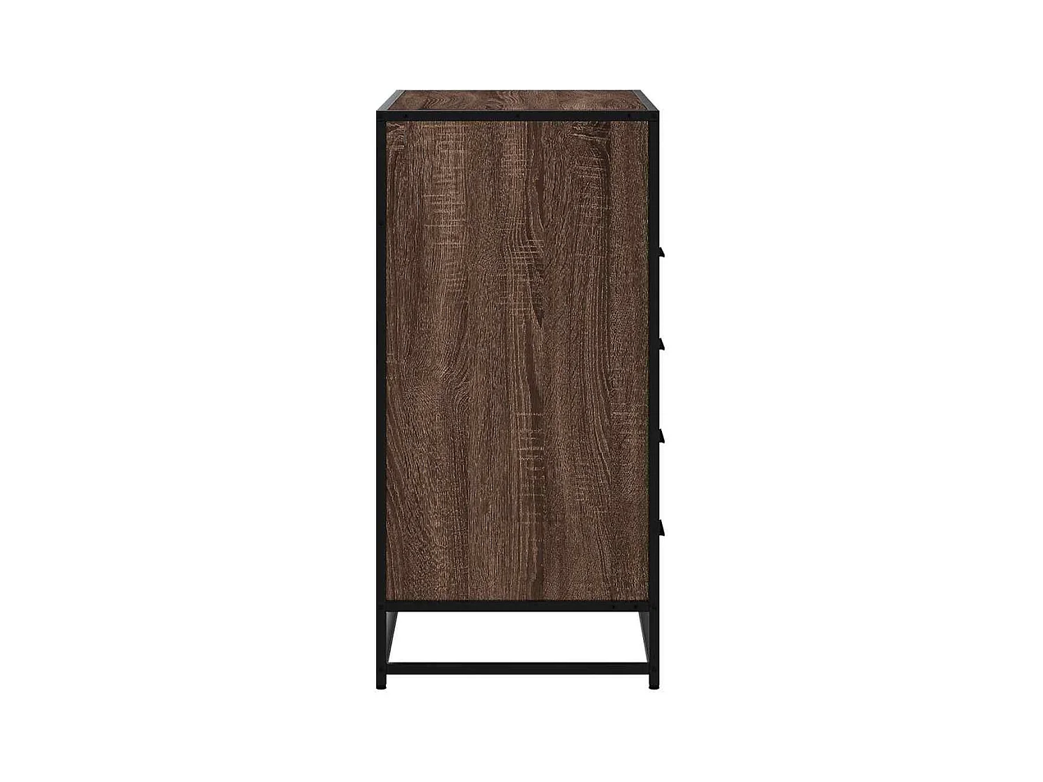 Commode chêne marron 70x41x83,5 cm bois d'ingénierie