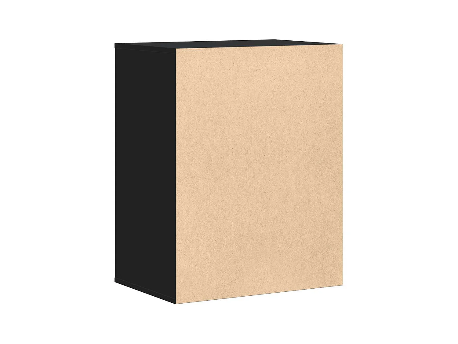 Cómoda esquinera negra 60x41x76 cm madera contrachapada