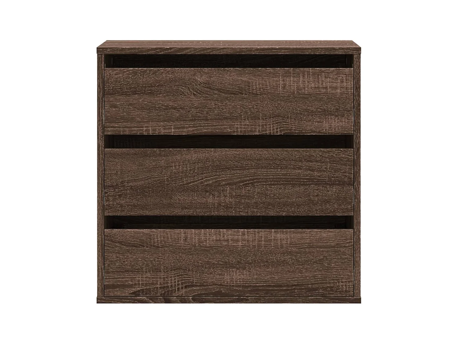 Bruine eikenhouten hoekladekast 60x41x58 cm bewerkt hout