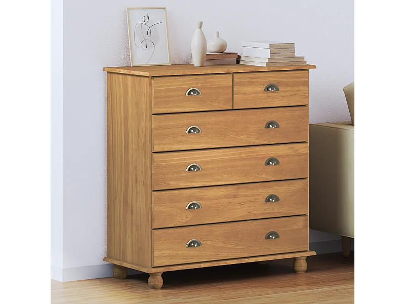 Ladekast  91x40x95,5 cm Massief grenenhout