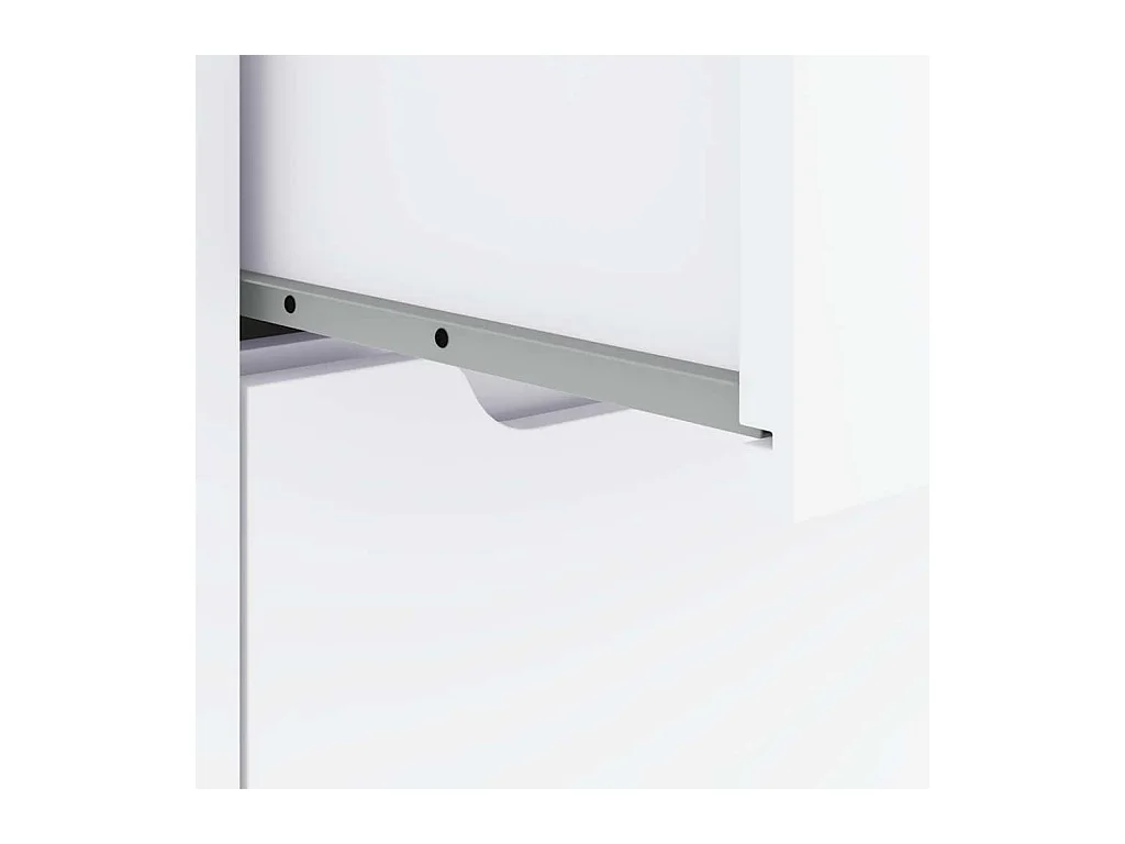 wit dressoir 60x40x73 cm bewerkt hout