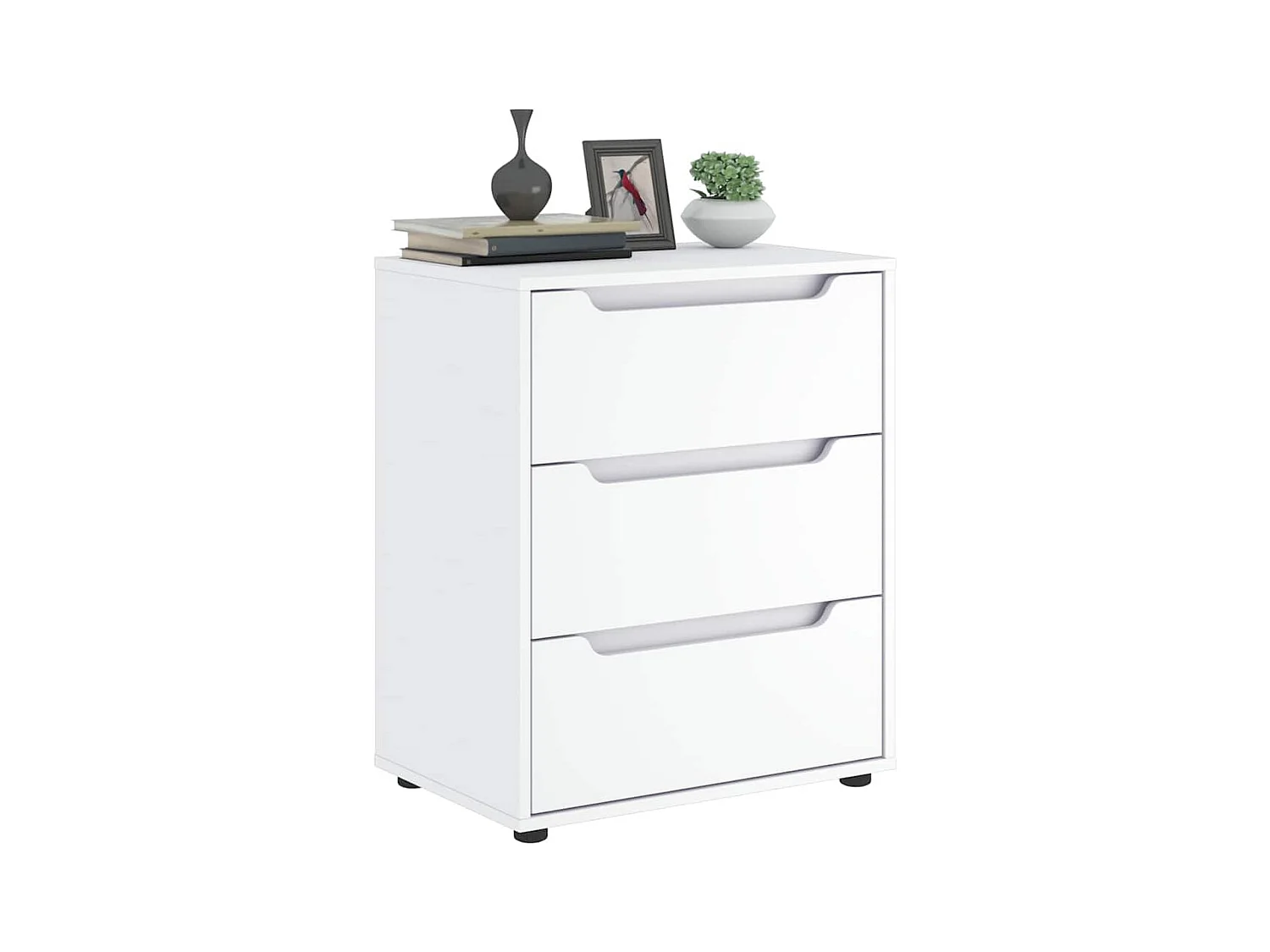 Buffet  blanc 60x40x73 cm bois d'ingénierie