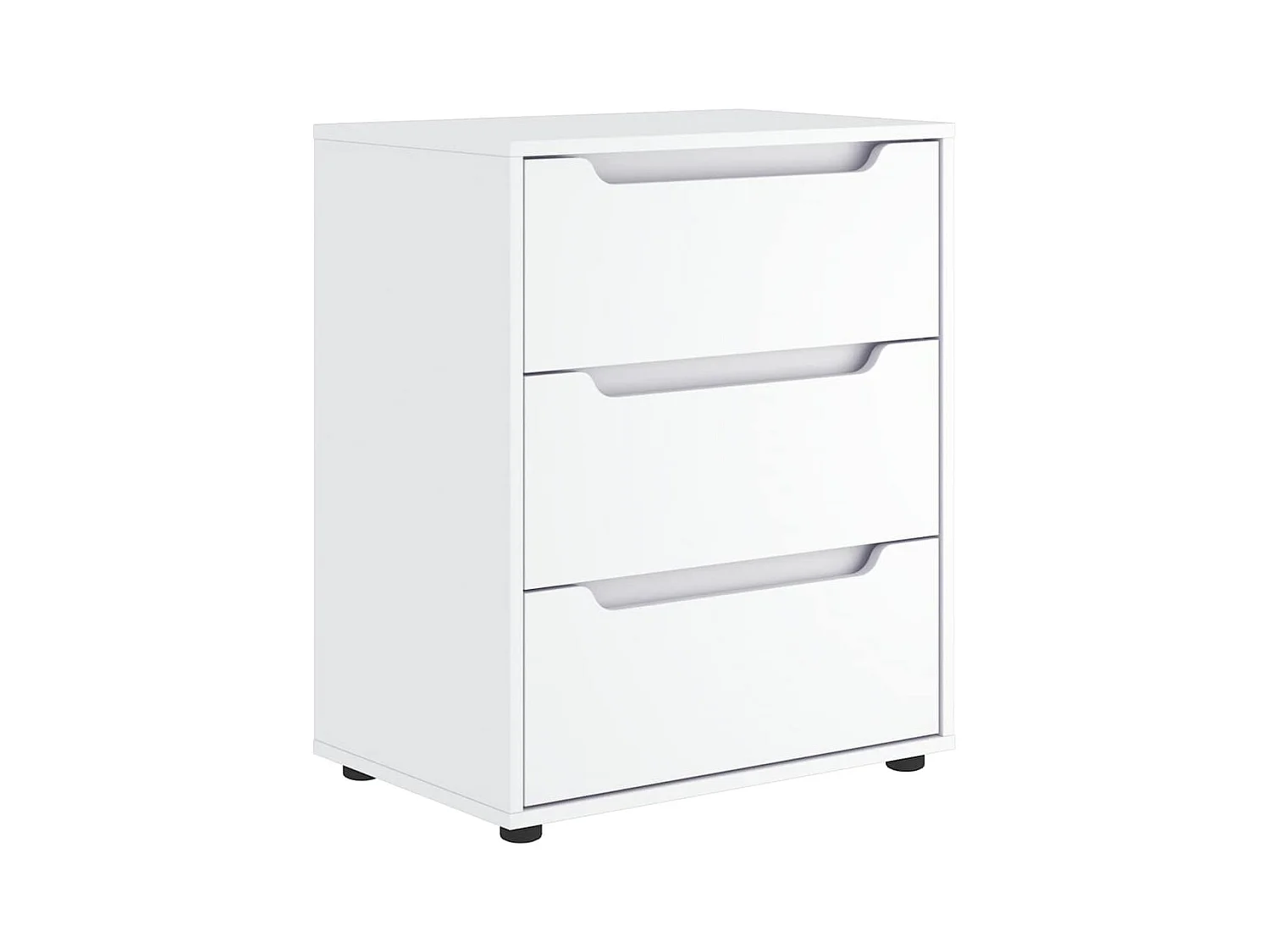 Buffet  blanc 60x40x73 cm bois d'ingénierie