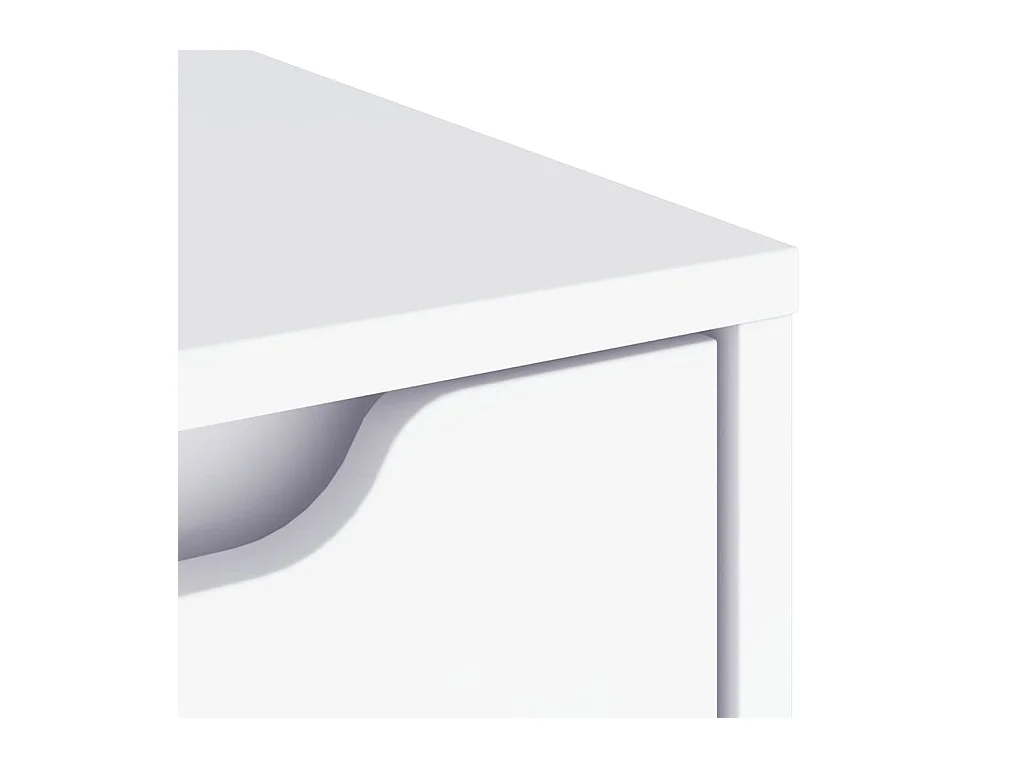 Buffet  blanc 60x40x73 cm bois d'ingénierie