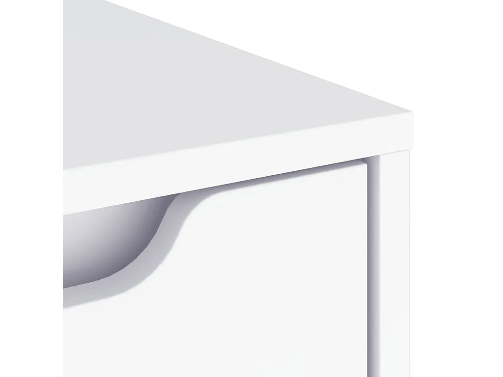 Buffet  blanc 60x40x73 cm bois d'ingénierie