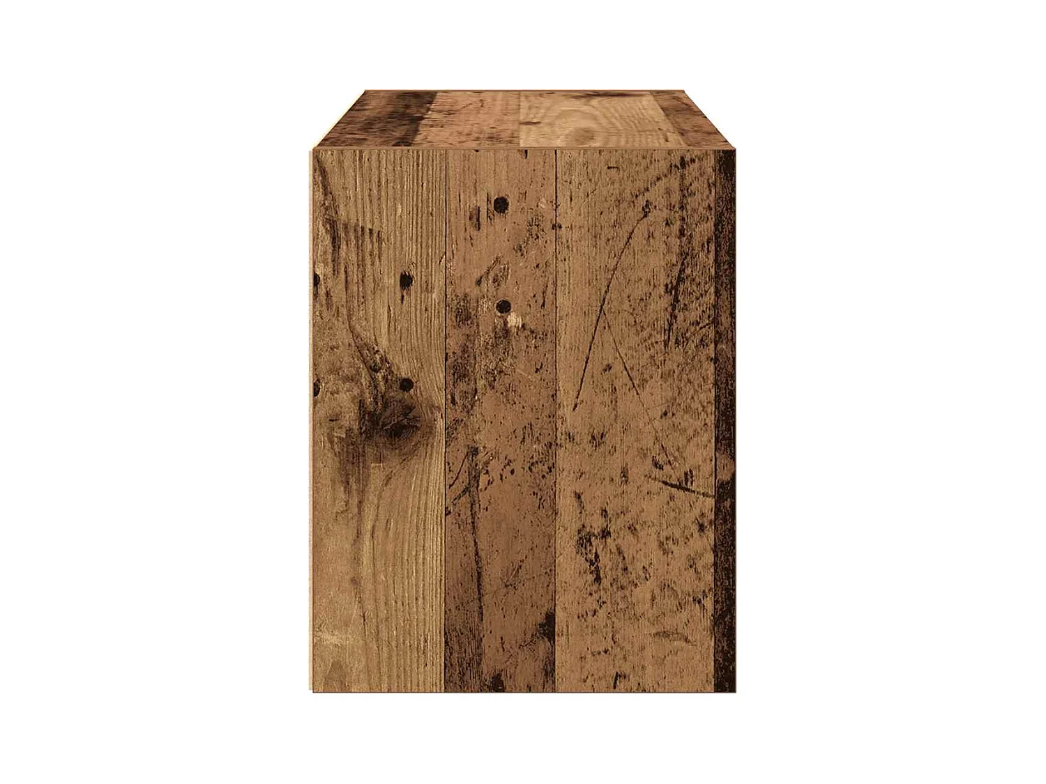 Armoire avec 2 tiroirs vieux bois 60x31x40 cm bois d'ingénierie