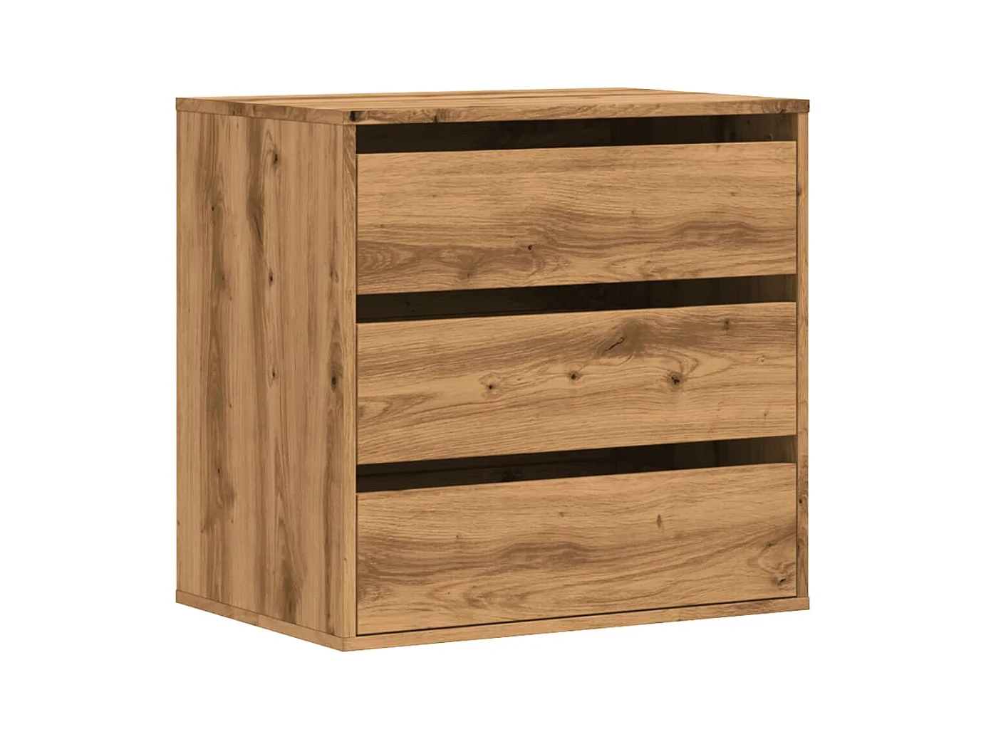 Handgemaakte eikenhouten hoekkast 60x41x58 cm van bewerkt hout