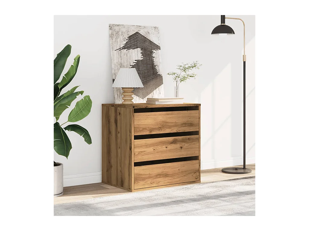 Handgemaakte eikenhouten hoekkast 60x41x58 cm van bewerkt hout