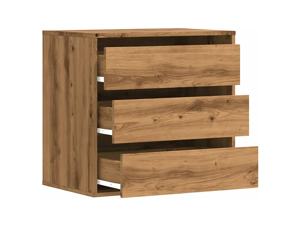 Handgemaakte eikenhouten hoekkast 60x41x58 cm van bewerkt hout