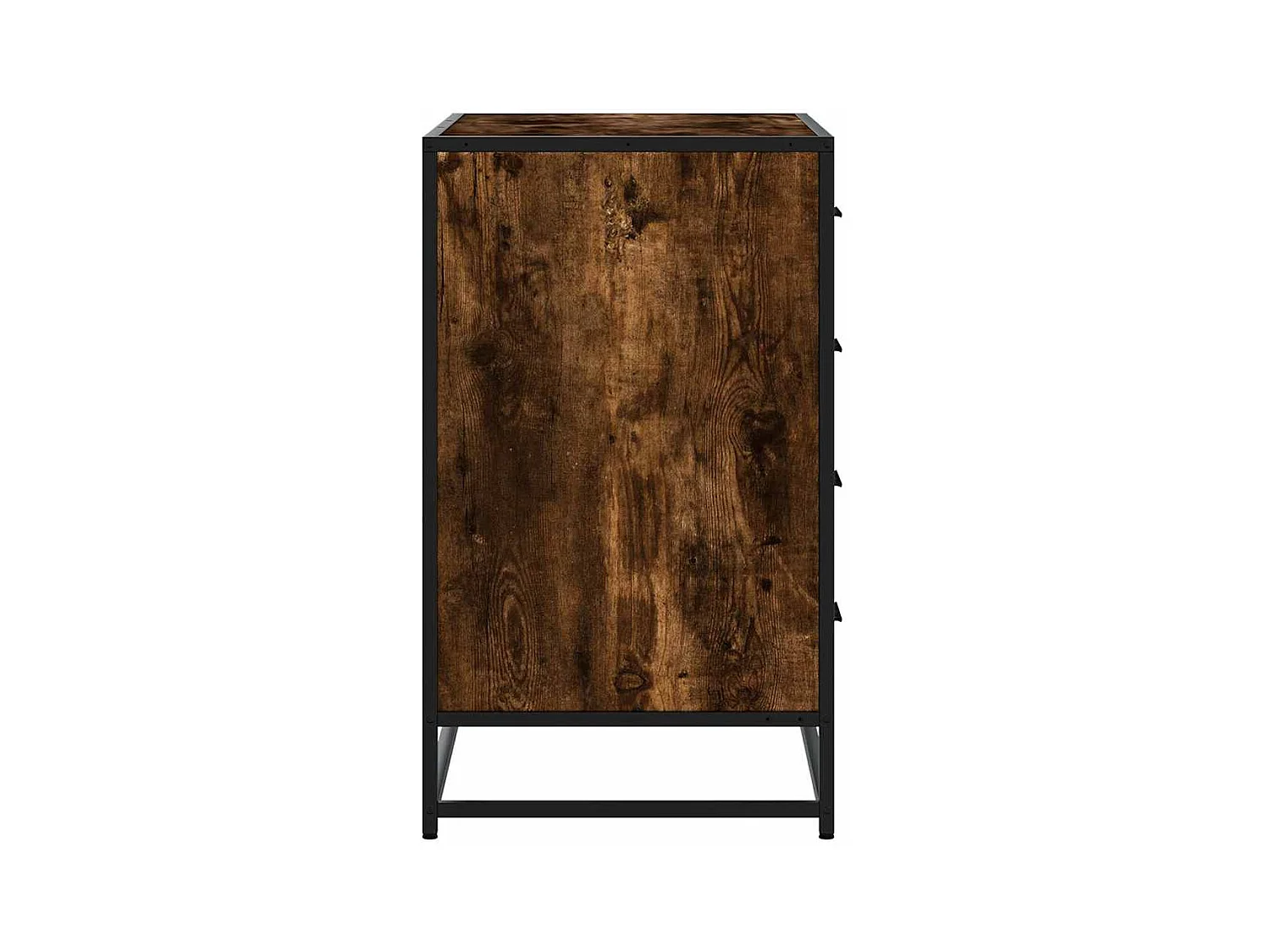 Gerookte eikenhouten ladekast 70x41x70 cm bewerkt hout