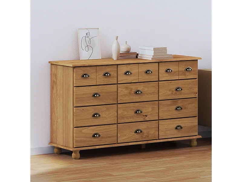 Commode  79x40x133,5 cm Bois massif de pin