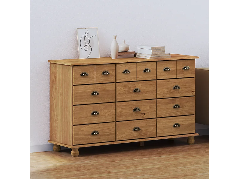 Commode  79x40x133.5 cm Bois massif de pin